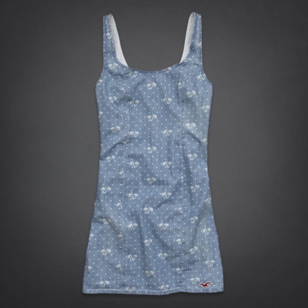 Hollister denim print dress